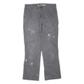 CARHARTT Mens Jeans Grey Regular Straight Denim W32 L27 Workwear Utility