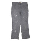 CARHARTT Mens Jeans Grey Regular Straight Denim W32 L27 Workwear Utility