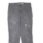 CARHARTT Mens Jeans Grey Regular Straight Denim W32 L27 Workwear Utility