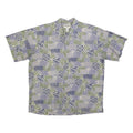 COOKE STREET Mens Blue & Green Pattern Casual Shirt L Cotton Hawaiian Holiday