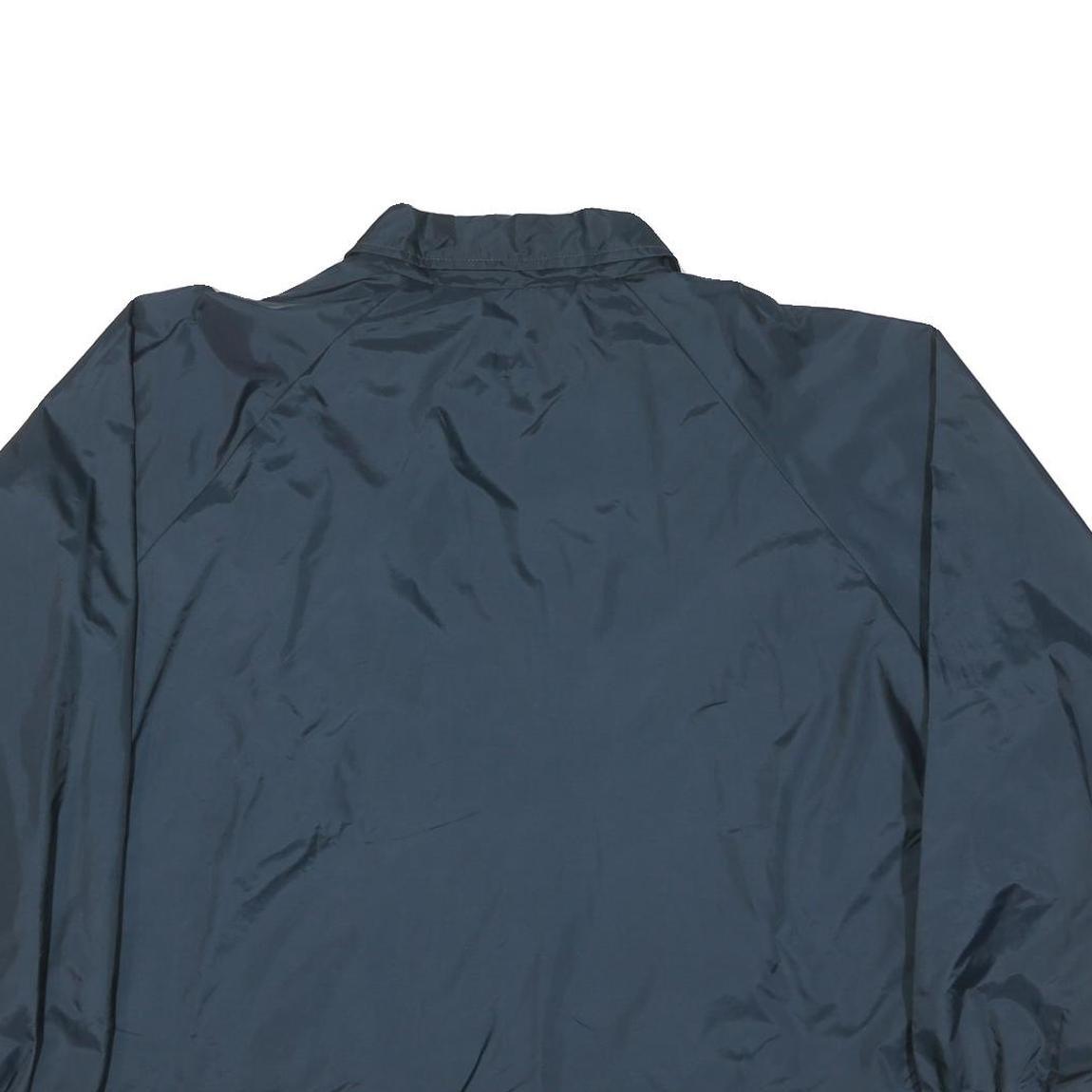 CANADA Mens Navy Blue Button Jacket XL Polyester Blend Plain Casual Outdoor