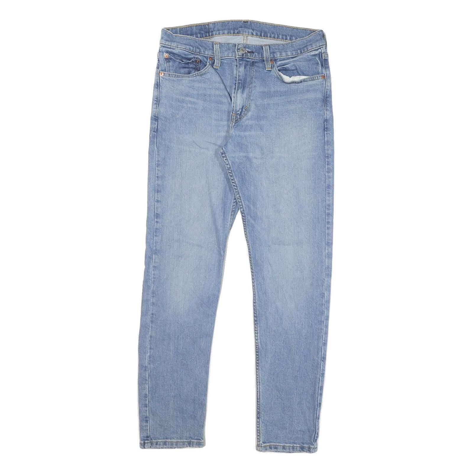 LEVI'S 512 Mens Slim Jeans Blue Denim Medium W32 L32 Classic Cotton Blend Zip