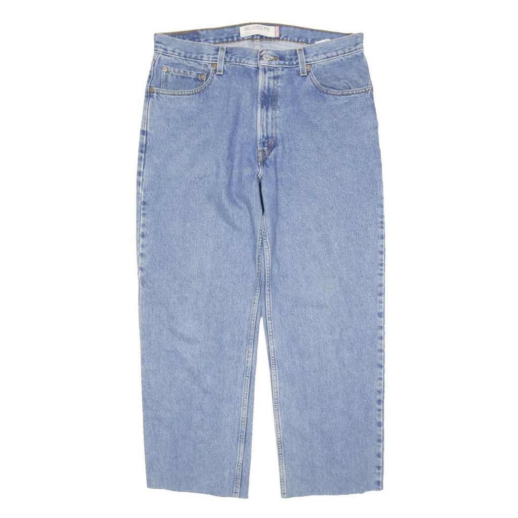 LEVI'S 550 Straight Mens Jeans Blue Regular Straight Denim Light W34 L39 Relaxed