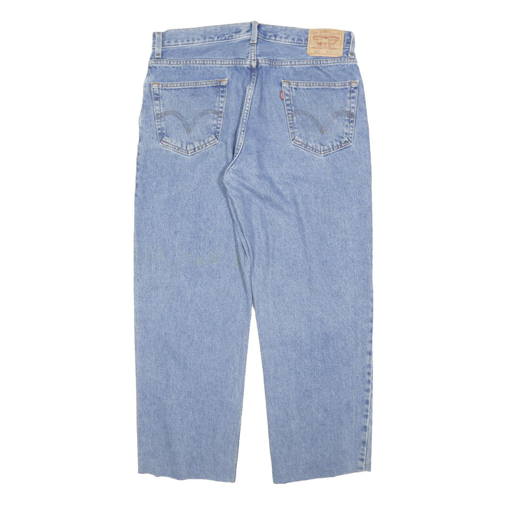 LEVI'S 550 Straight Mens Jeans Blue Regular Straight Denim Light W34 L39 Relaxed