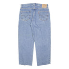 LEVI'S 550 Straight Mens Jeans Blue Regular Straight Denim Light W34 L39 Relaxed