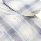 CARHARTT Mens Grey & Cream Check Shirt L Casual Workwear Button Front Pocket