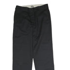 DICKIES Mens Cotton Black Regular Straight Trousers W30 L31 Workwear Zip Closure