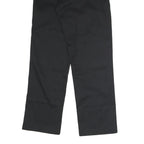 DICKIES Mens Cotton Black Regular Straight Trousers W30 L31 Workwear Zip Closure