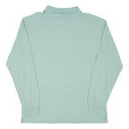 FILA Mens Blue Long Sleeve Plain XL Cotton Blend Polo Shirt Casual Basic