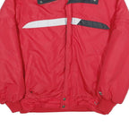 INSIDE EDGE Mens Red & Black Nylon Jacket L Zip Plain Casual Sportswear