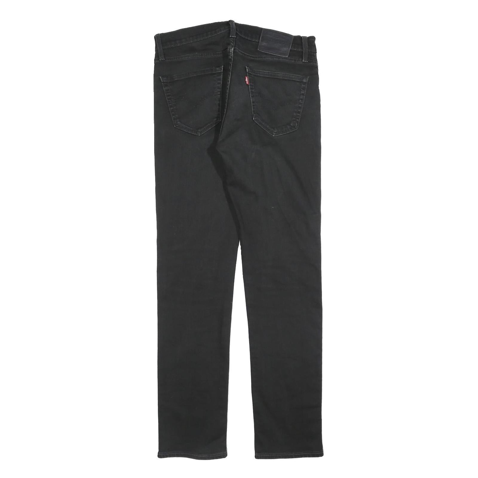 LEVI'S 511 BIG E Mens Jeans Black Slim Skinny Denim Medium W32 L32 Classic Zip