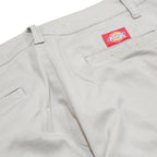 DICKIES Womens Slim Beige Cotton Blend Slim Trousers W30 L30 Classic Zip Pockets