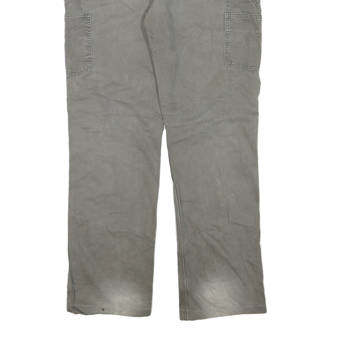 CARHARTT Mens Regular Fit Workwear Grey Denim Jeans W36 L36 Cotton Blend Zip