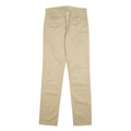 LEVI'S Mens Cotton Blend Beige Slim Tapered Trousers W29 L32 Casual Zip Closure