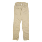 LEVI'S Mens Cotton Blend Beige Slim Tapered Trousers W29 L32 Casual Zip Closure