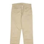 LEVI'S Mens Cotton Blend Beige Slim Tapered Trousers W29 L32 Casual Zip Closure