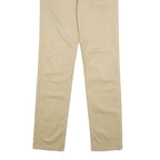 LEVI'S Mens Cotton Blend Beige Slim Tapered Trousers W29 L32 Casual Zip Closure