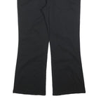 DICKIES Womens Cotton Blend Black Slim Flared Trousers W38 L30 Workwear