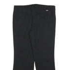 DICKIES Womens Cotton Blend Black Slim Flared Trousers W38 L30 Workwear