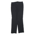 TCM Womens Black Regular Fit Straight Leg Trousers W30 L30 Zip Closure Polyester