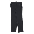 TCM Womens Black Regular Fit Straight Leg Trousers W30 L30 Zip Closure Polyester