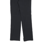 TCM Womens Black Regular Fit Straight Leg Trousers W30 L30 Zip Closure Polyester
