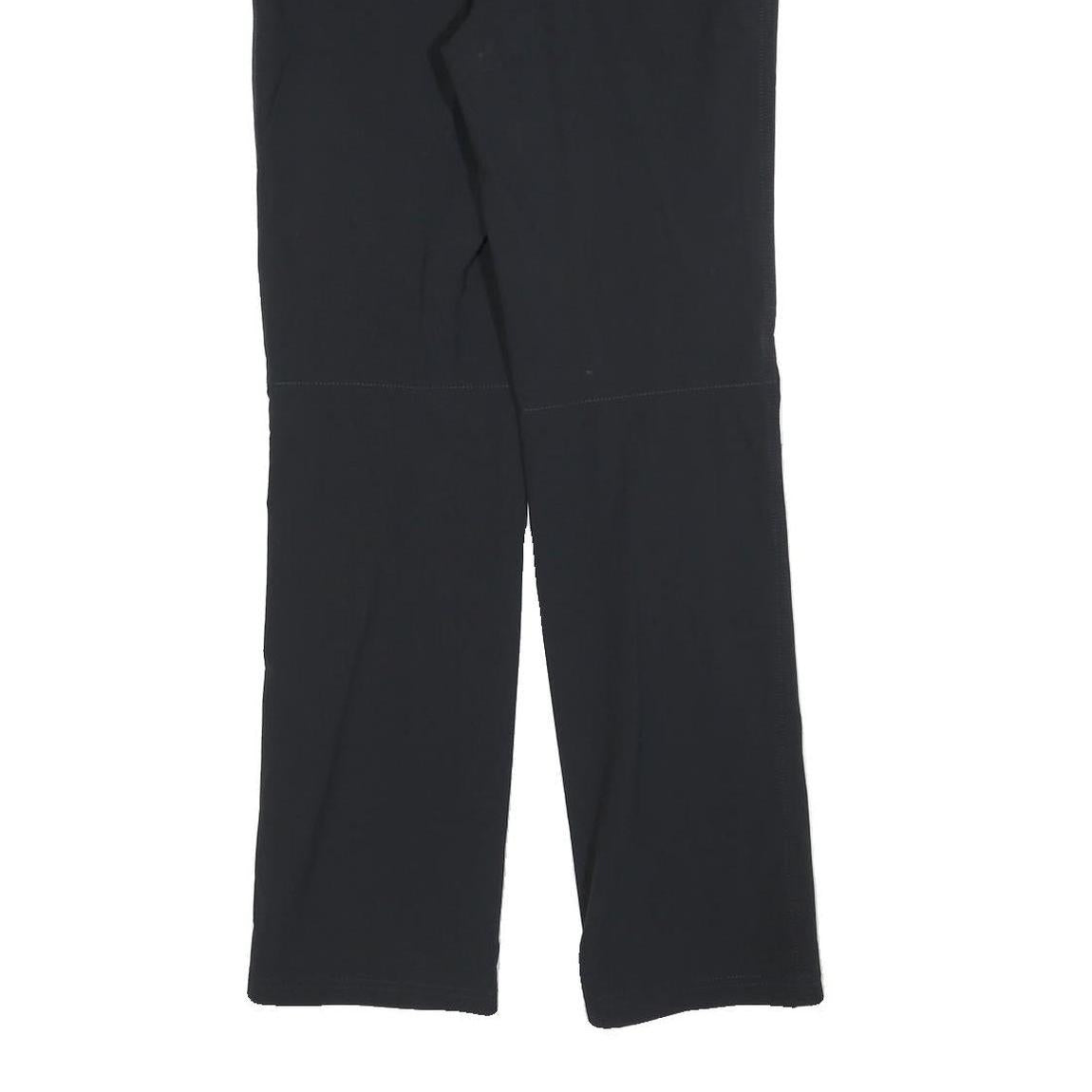 TCM Womens Black Regular Fit Straight Leg Trousers W30 L30 Zip Closure Polyester