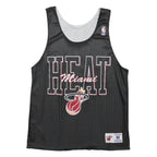 NBA Mens Black Miami Heat Basketball Vest M Sleeveless Crew Neck Sportswear
