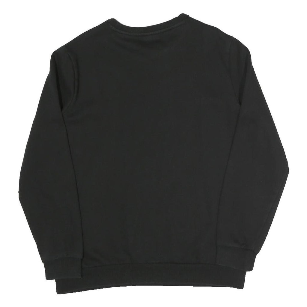 PUMA Mens Black Cotton Blend Crew Neck M Sportswear Sweatshirt Pullover