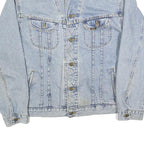 LEE Mens Blue Denim Jacket XL Cotton Blend Classic Fit Button Closure Casual