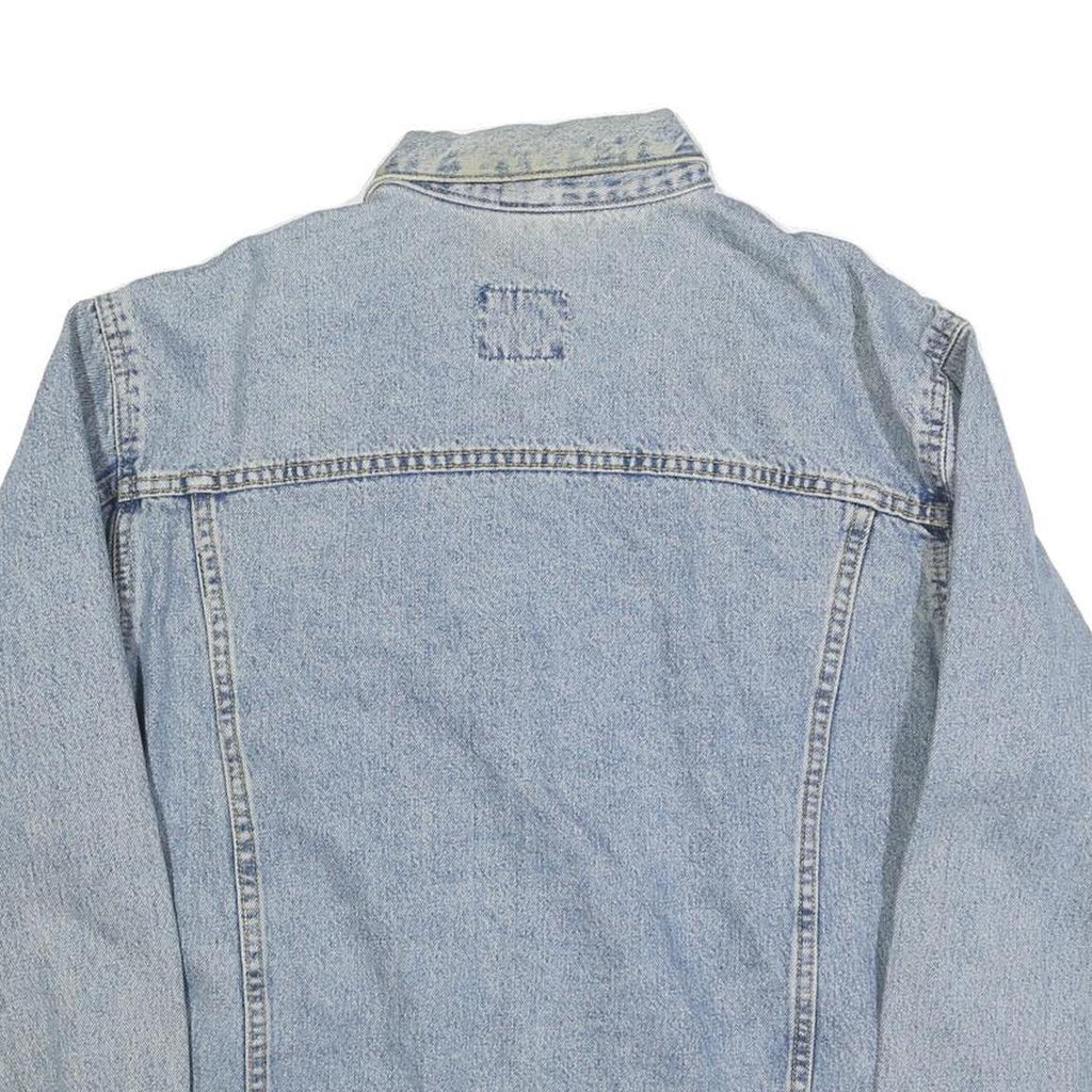 LEE Mens Blue Denim Jacket XL Cotton Blend Classic Fit Button Closure Casual