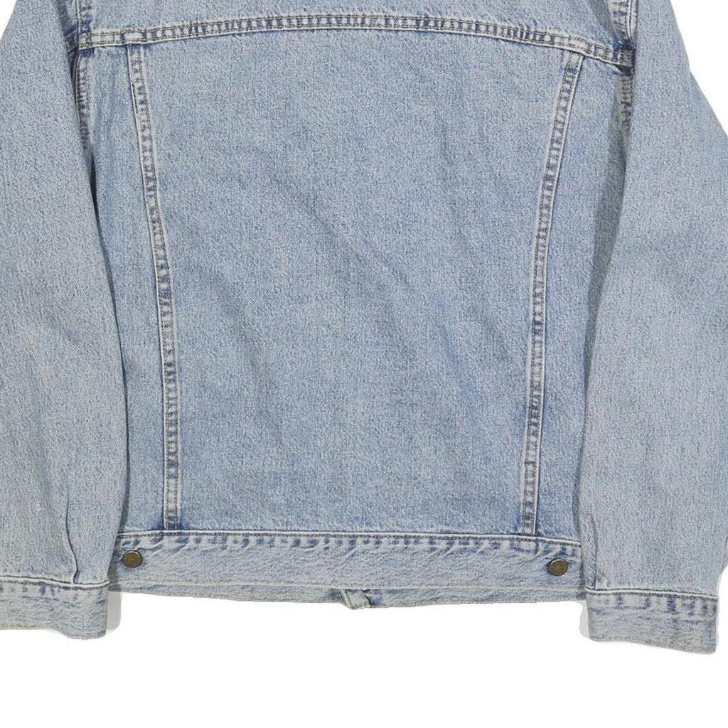 LEE Mens Blue Denim Jacket XL Cotton Blend Classic Fit Button Closure Casual