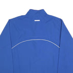 NIKE Mens Blue Zip Jacket L Cotton Blend Plain Athletic Sportswear