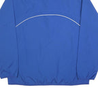 NIKE Mens Blue Zip Jacket L Cotton Blend Plain Athletic Sportswear
