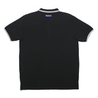 RUGBY HERITAGE Mens Black New Zealand Short Sleeve Polo Shirt L Cotton Blend