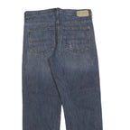 CALVIN KLEIN JEANS Mens Relaxed Blue Denim Medium W34 L30 Cotton Blend Zip