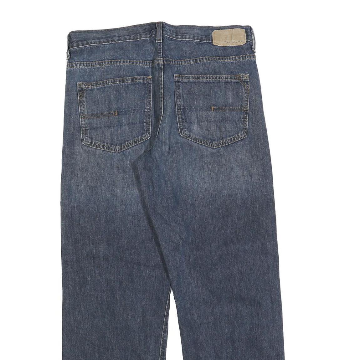 CALVIN KLEIN JEANS Mens Relaxed Blue Denim Medium W34 L30 Cotton Blend Zip