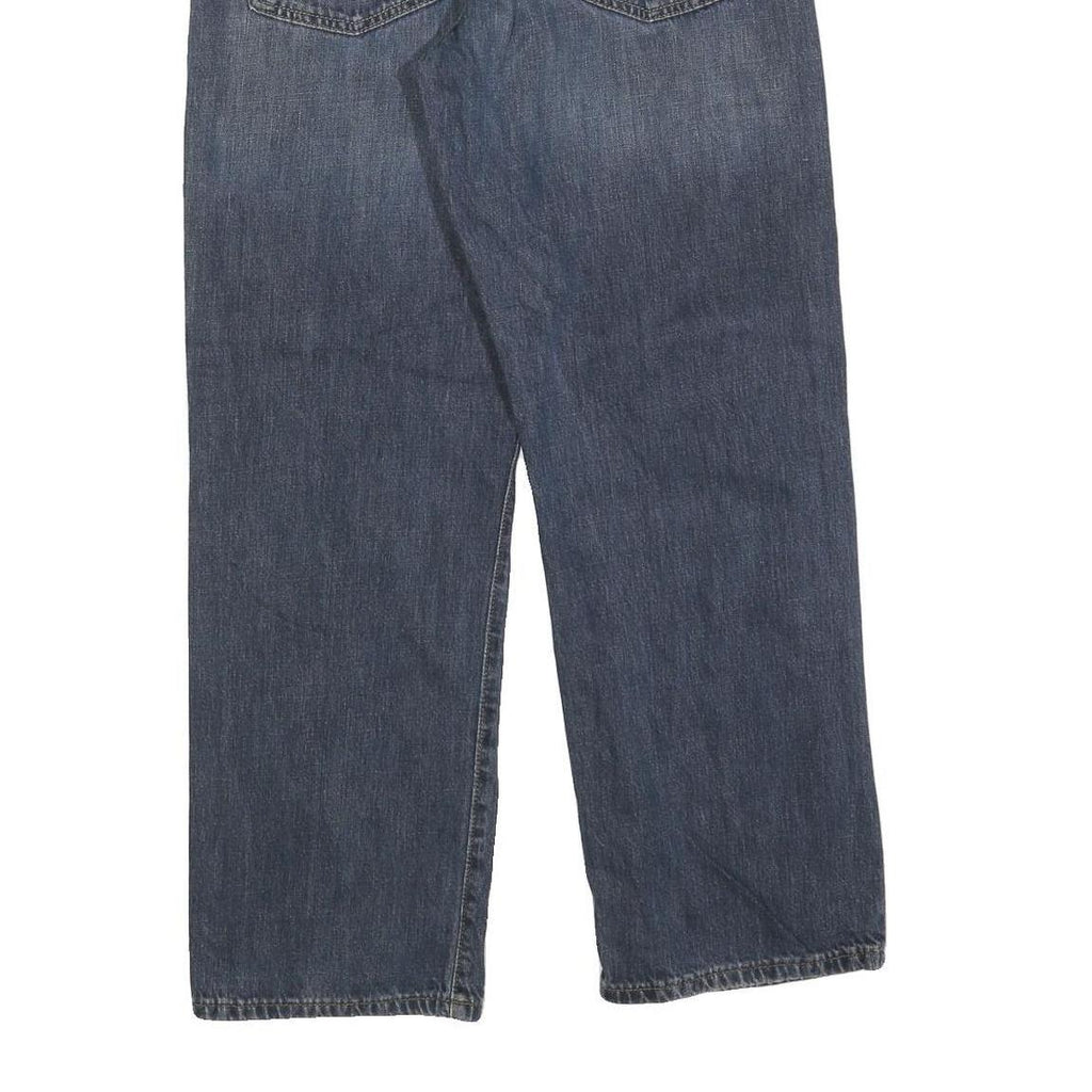 CALVIN KLEIN JEANS Mens Relaxed Blue Denim Medium W34 L30 Cotton Blend Zip