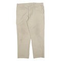 DICKIES Mens Cotton Blend Beige Regular Fit Straight Leg Trousers W38 L28