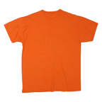 RUSSELL ATHLETIC Mens Orange Auburn Tigers Graphic T-Shirt L Crew Neck Short