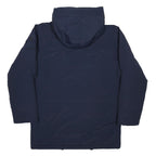 CARHARTT Mens Navy Blue Outdoor Jacket M Nylon Zip Hooded Plain Warm
