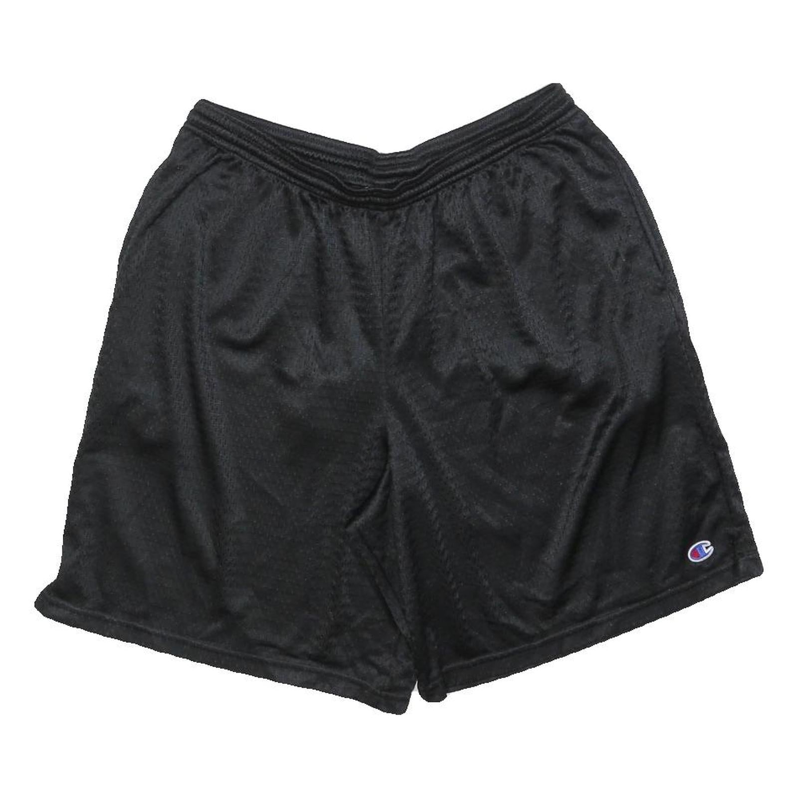 CHAMPION Mens Black Casual Shorts L W32 Polyester Blend Sportswear