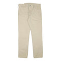 LEVI'S Mens Cotton Blend Slim Beige Trousers W34 L31 Casual Zip Closure