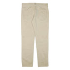 LEVI'S Mens Cotton Blend Slim Beige Trousers W34 L31 Casual Zip Closure