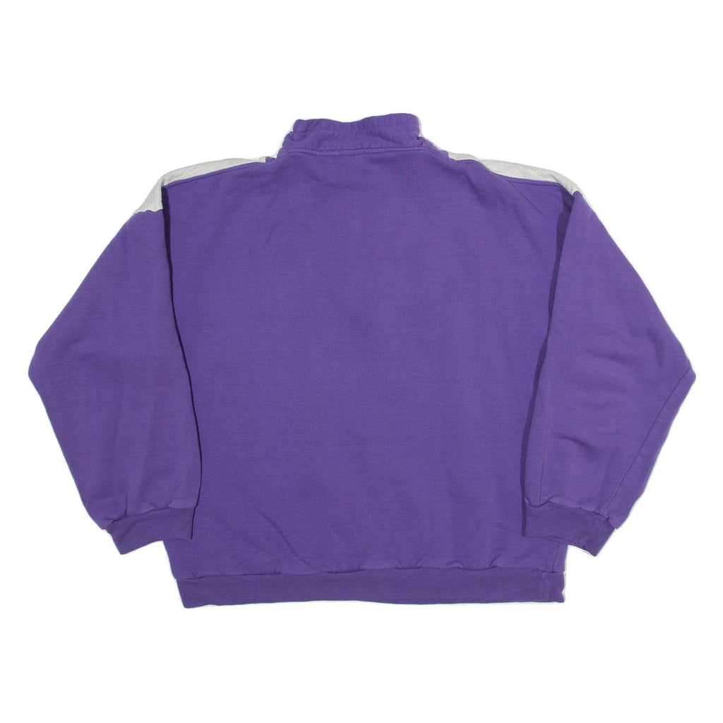 Active Sport Womens Sweatshirt Purple 1/4 Zip L