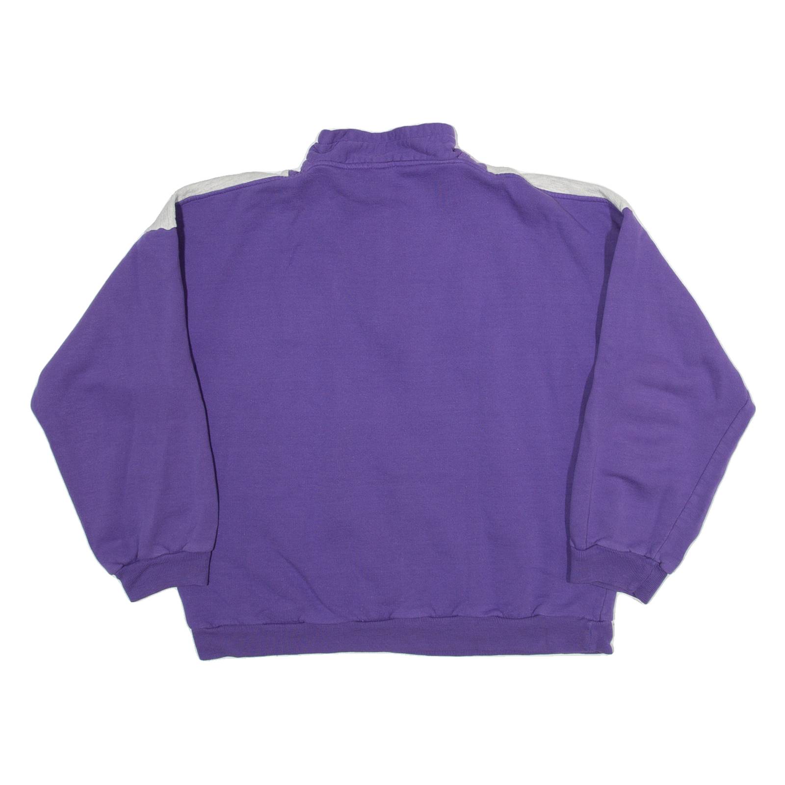 Active Sport Womens Sweatshirt Purple 1/4 Zip L