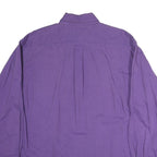 TOMMY HILFIGER Mens Purple Cotton Button Down Shirt XL Classic Fit Casual