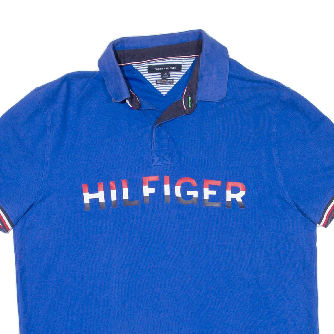 TOMMY HILFIGER Womens Polo Shirt Blue L