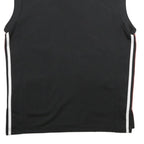 ADIDAS Mens Black & Red Track Sleeveless Jacket XS Polyester Zip Sportswear