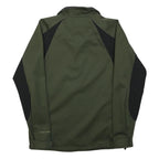 COLUMBIA Mens Green & Black Outdoor Jacket S Polyester Zip Performance
